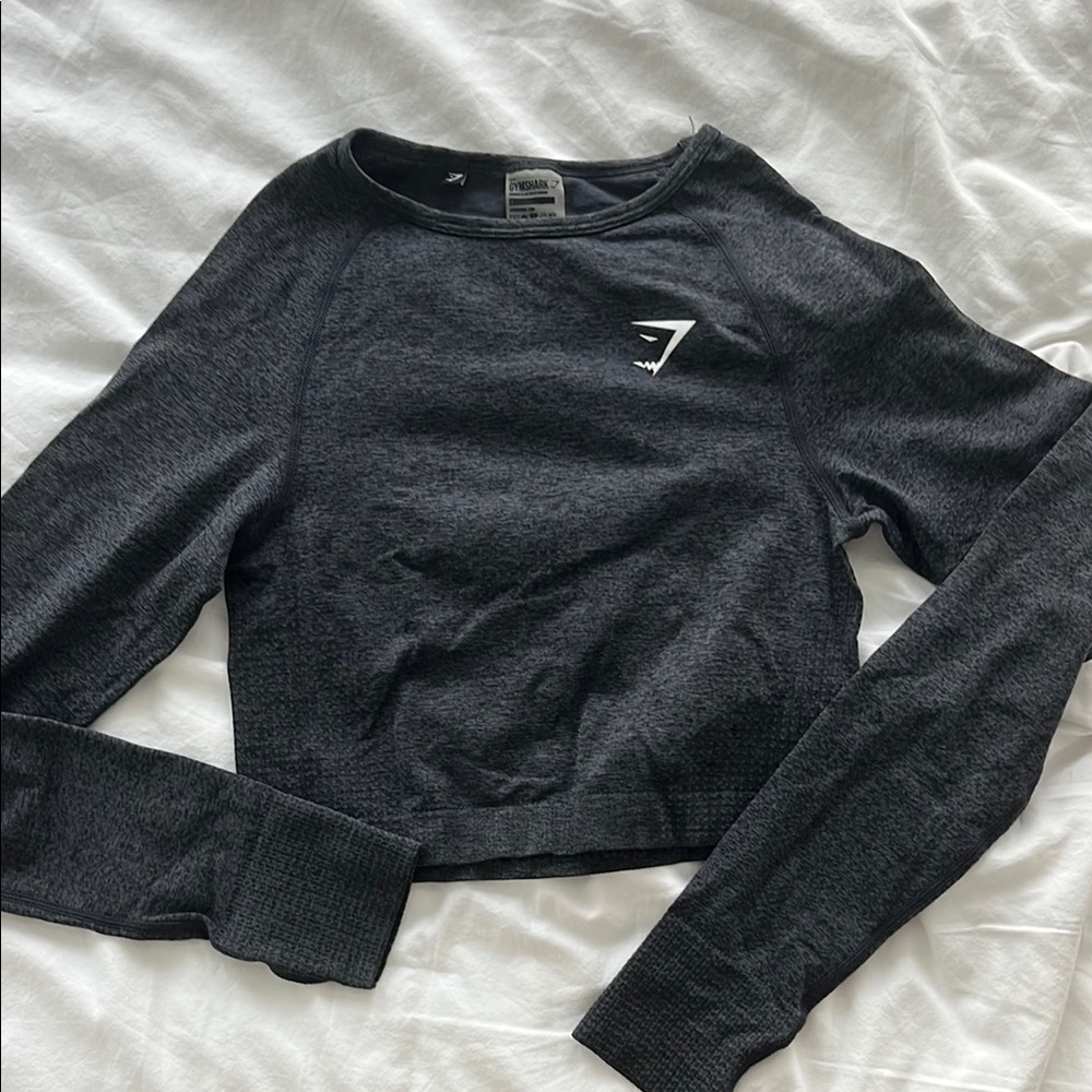 Gymshark Longsleeve Grey Crop Top